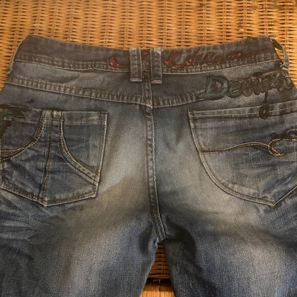 🤗182-You Are Creative 💖Vintage Handpainted Jeans - Picture 6 of 11